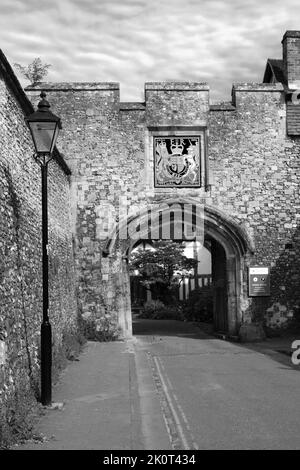 The Priors Gate or Kingsgate, Winchester City, Hampshire County; England; UK Stock Photo