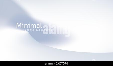 Abstract minimal smooth background with gradient. Template with colorless spot for presentation. Subtle vector graphic pattern Stock Vector