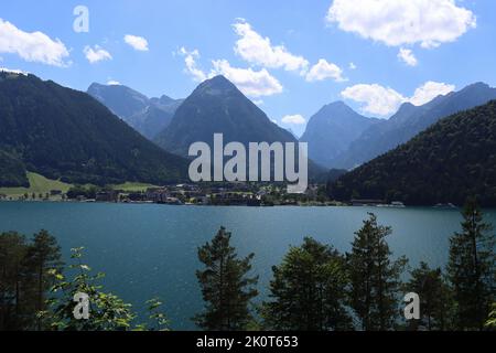 View of Lake Achensee, Austria, Tyrol Stock Photo