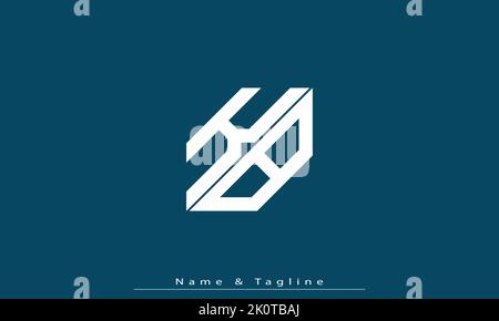 Alphabet letters Initials Monogram logo KB , BK Stock Vector