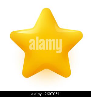 shiny golden vector star isolated. Vector illustration Stock Vector ...