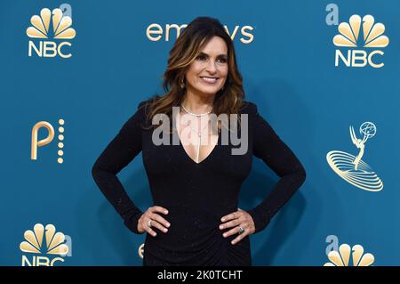 Mariska Hargitay arrives at the 74th Emmy Awards on Monday, Sept. 12, 2022 at the Microsoft Theater in Los Angeles. (Photo by Jordan Strauss/Invision for the Television Academy/AP Images via Sipa USA)*** Press photos for editorial use only (excluding books or photo books). May not be relicensed or sold. Mandatory Credit *** Stock Photo