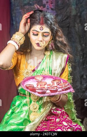 Durga devi closeup hi-res stock photography and images - Alamy