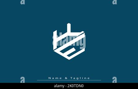 Alphabet letters Initials Monogram logo KE , EK Stock Vector