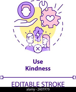 Use kindness concept icon Stock Vector