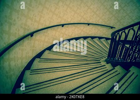 Staircase,19th century architecture, Chicago, Illinois, USA Stock Photo