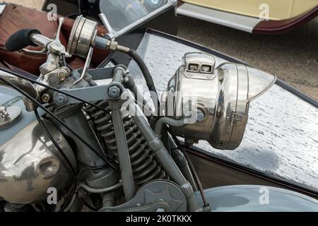 1925 Brough Superior SS80. The 100 at Blackpool 2022. Stock Photo