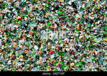 Multicoloured background of sea glass Stock Photo