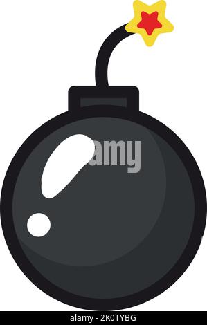 bomb cartoon icon Stock Vector