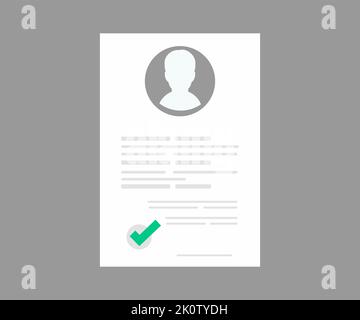 Personal information, employee identification, user account logo design. Relation, information, permission, statement, safety, personal data. Stock Vector