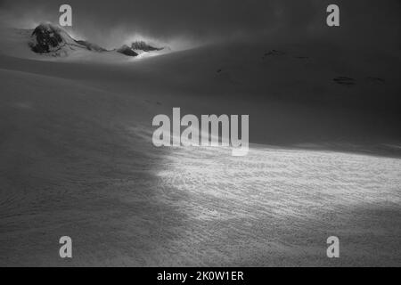 Eindrücke vom Orny-Gletscher in den Walliser Alpen Stock Photo