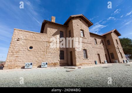 Al Ula, Saudi Arabia- Restored Hejaz railway train built for by the Ottoman Empire Stock Photo