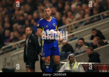 Merton, UK. 13th Sep, 2022. Lee Brown #3 of AFC Wimbledon seen during the Sky Bet League 2 match AFC Wimbledon vs Northampton Town at Cherry Red Records Stadium, Merton, United Kingdom, 13th September 2022 (Photo by Carlton Myrie/News Images) in Merton, United Kingdom on 9/13/2022. (Photo by Carlton Myrie/News Images/Sipa USA) Credit: Sipa USA/Alamy Live News Stock Photo