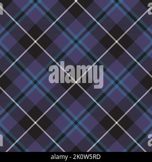 Douglas American Blue Modern Tartan Plaid pattern Stock Vector