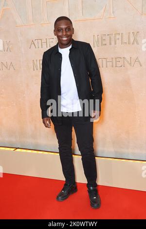 Mamadou Haidara attends 'Athena' Netflix Paris film Premiere At Salle Pleyel on September 13, 2022 in Paris, France. Photo by Nasser Berzane/ABACAPRESS.COM Stock Photo