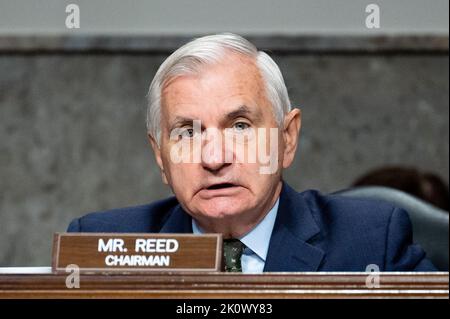 Senator Jack Reed (D-R.I.), Committee Chair, During A Senate Armed ...