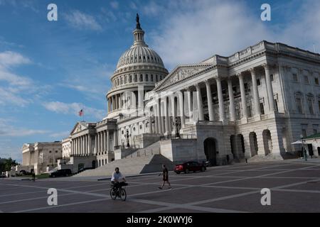 Washington, USA. 13th Sep, 2022. A general view of the U.S. Capitol Building, in Washington, DC, on Tuesday, September 13, 2022. (Graeme Sloan/Sipa USA) Credit: Sipa USA/Alamy Live News Stock Photo