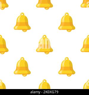 Christmas bell seamless for your pattern design. Stock Vector