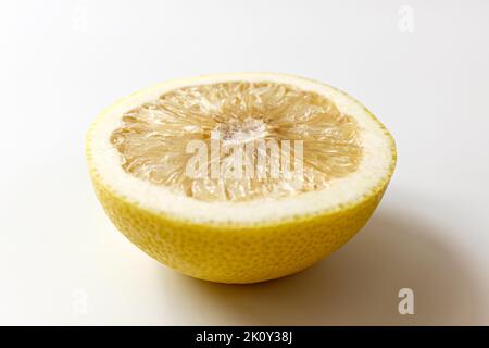 white grapefruit on a white background Stock Photo