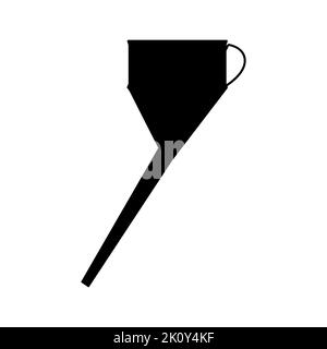 Funnel icon. Funnel for gasoline and other liquids. Car watering can icon. Vector illustration. Stock Vector