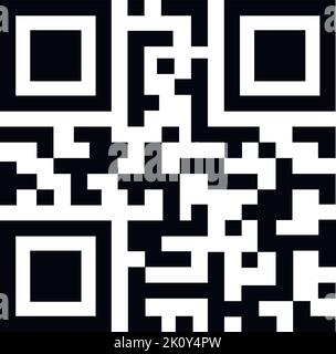 QR Code vector icon isolated on white background Stock Vector