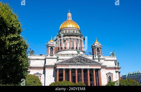 St. Petersburg, Russia - August 18 , 2022: Saint Isaac's Cathedral  Stock Photo