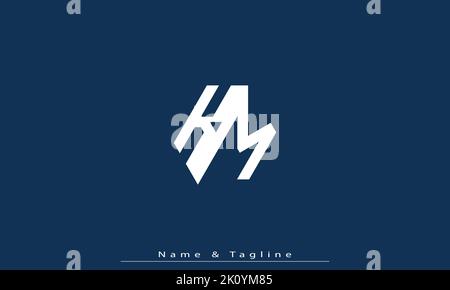 Alphabet letters Initials Monogram logo KM , MK Stock Vector