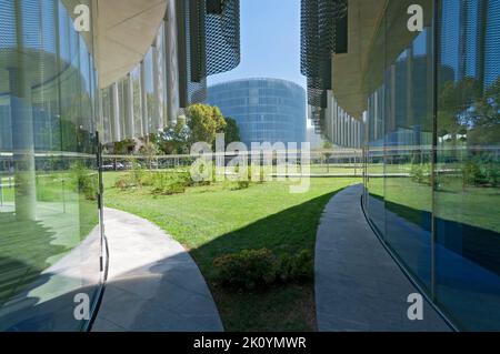 italy, Lombardy, Milan, SDA Bocconi Campus Designed by Kazuyo Sejima and Ryue Nishizawa of SANAA Studio Stock Photo