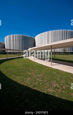 italy, Lombardy, Milan, SDA Bocconi Campus Designed by Kazuyo Sejima and Ryue Nishizawa of SANAA Studio Stock Photo