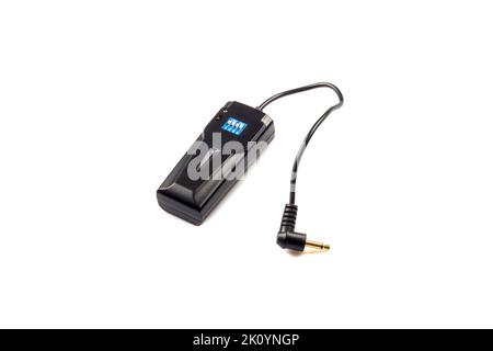 Remote radio synchronizer for flash studio light,  isolated on white background Stock Photo