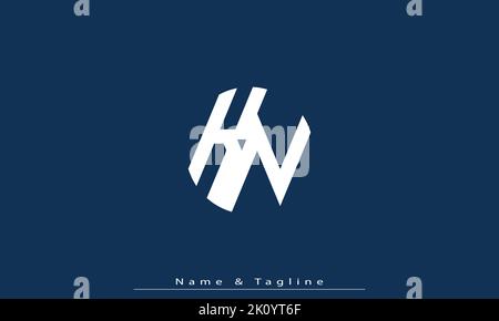 Alphabet letters Initials Monogram logo KN , NK Stock Vector
