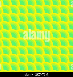 Abstract background green, yellow color ring circle texture backdrop wallpaper pattern graphic design vector illustration Stock Vector