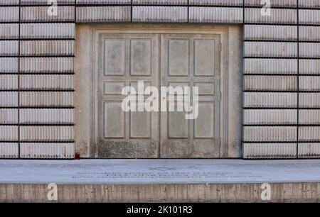 memorial Judenplatz, Vienna, Architektur in der Innenstadt oder Altstadt von Wien Österreich Stock Photo