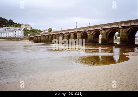 Bideford Long Bridge ,North Devon, England, united Kingdom. Stock Photo