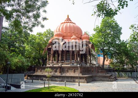 Boliya Sarkar ki Chhatri, Indore, Madhya Pradesh. Also Known as Malhar Rao Chhatri. Indian Architecture. Ancient architecture of Indian temple. Stock Photo