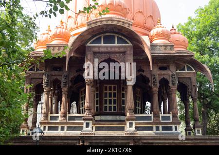 Arches and Pillars of Boliya Sarkar ki Chhatri, Indore, Madhya Pradesh. Also Known as Malhar Rao Chhatri. Indian Architecture. Ancient architecture of Stock Photo