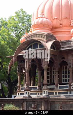 Arches and Pillars of Boliya Sarkar ki Chhatri, Indore, Madhya Pradesh. Also Known as Malhar Rao Chhatri. Indian Architecture. Ancient architecture of Stock Photo