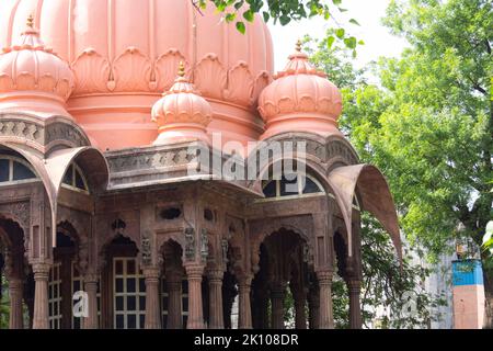 Arches and Pillars of Boliya Sarkar ki Chhatri, Indore, Madhya Pradesh. Also Known as Malhar Rao Chhatri. Indian Architecture. Ancient architecture of Stock Photo