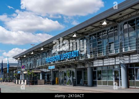 Paderborn-Lippstadt Airport, regional airport, terminal building NRW, Germany, Stock Photo