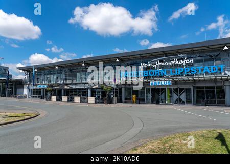 Paderborn-Lippstadt Airport, regional airport, terminal building NRW, Germany, Stock Photo