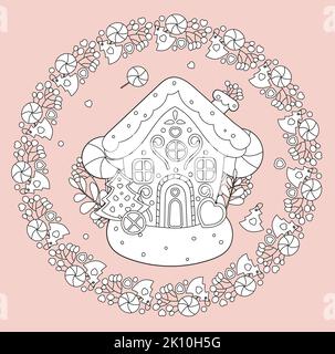 Gingerbread houses Stock Vector