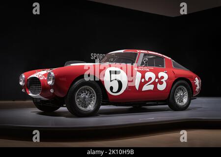 BILBAO, SPAIN-SEPTEMBER 10, 2022: 1953 Ferrari 250 MM Berlinetta Carrera Panamericana (Mille Miglia) Stock Photo