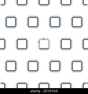 Seamless pattern of abstract integrated circuits Stock Vector