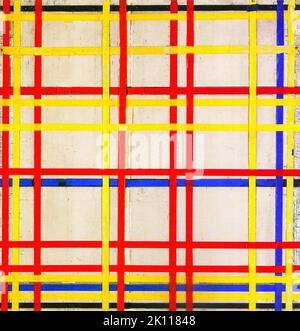 Piet Mondrian painting New York City, Pompidou Centre, a museum of ...