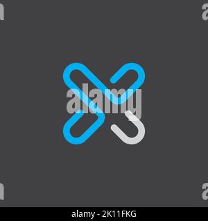 creative letter X logo design template Stock Vector