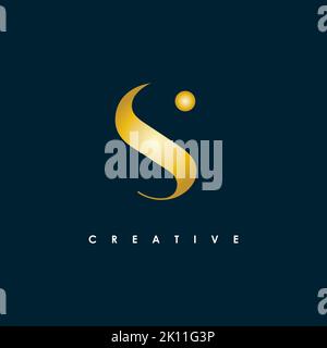 initial letter S logo design template. Creative letter S for business company symbol Stock Vector
