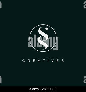 initials letter s, ss icon logo design Stock Vector