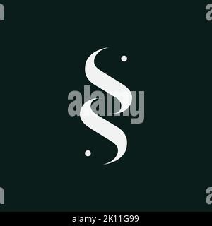 initials letter s, ss icon logo design Stock Vector