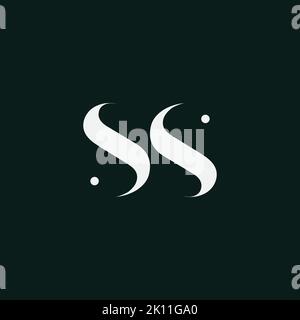 initials letter s, ss icon logo design Stock Vector