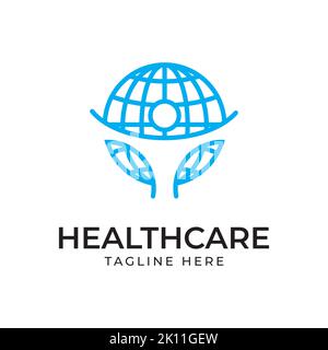 Healthcare logo design. human symbol vector template. Creative icon for medical company Stock Vector